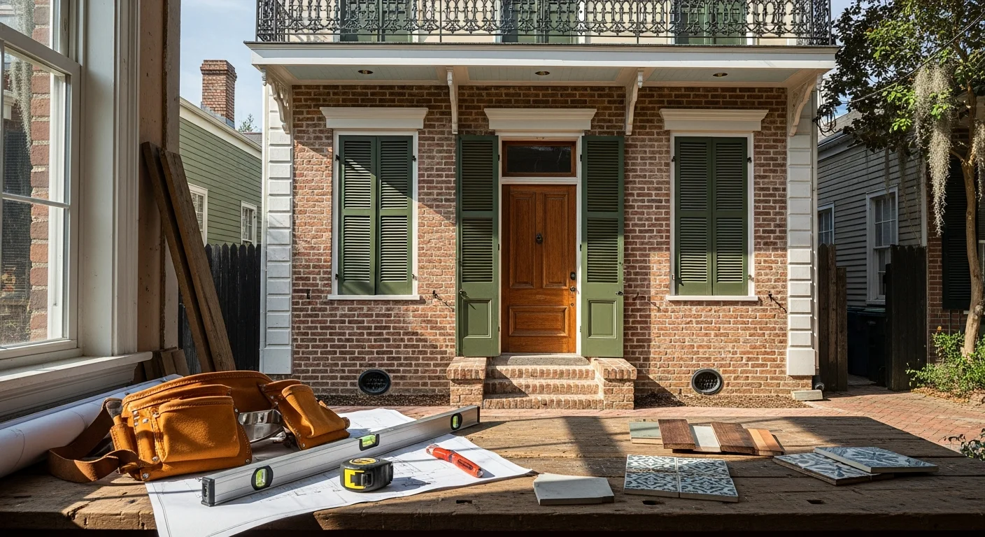 General contractor working on home construction project in New Orleans